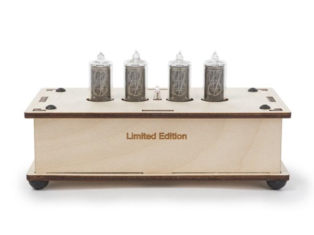 NIXIE CLOCK - SPECIAL EDITION WITH WOODEN LASER CUT ENCLOSURE