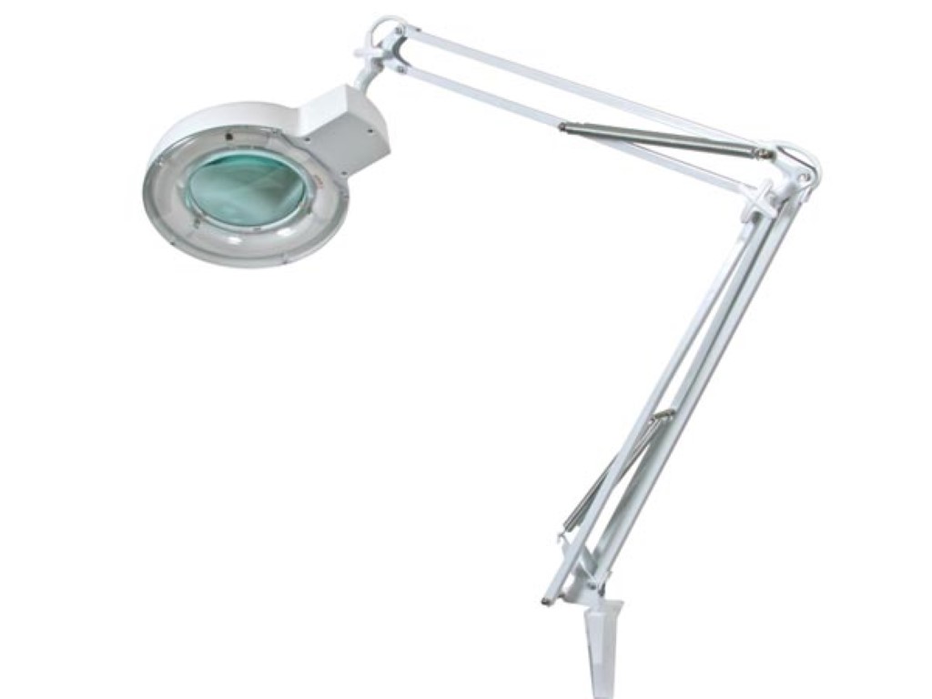 LAMP WITH MAGNIFYING GLASS 5 DIOPTRE - 22W WHITE