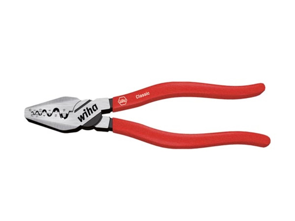 CRIMPING PLIERS FOR END SLEEVES BASIC, 180mm - WIHA - Z60001