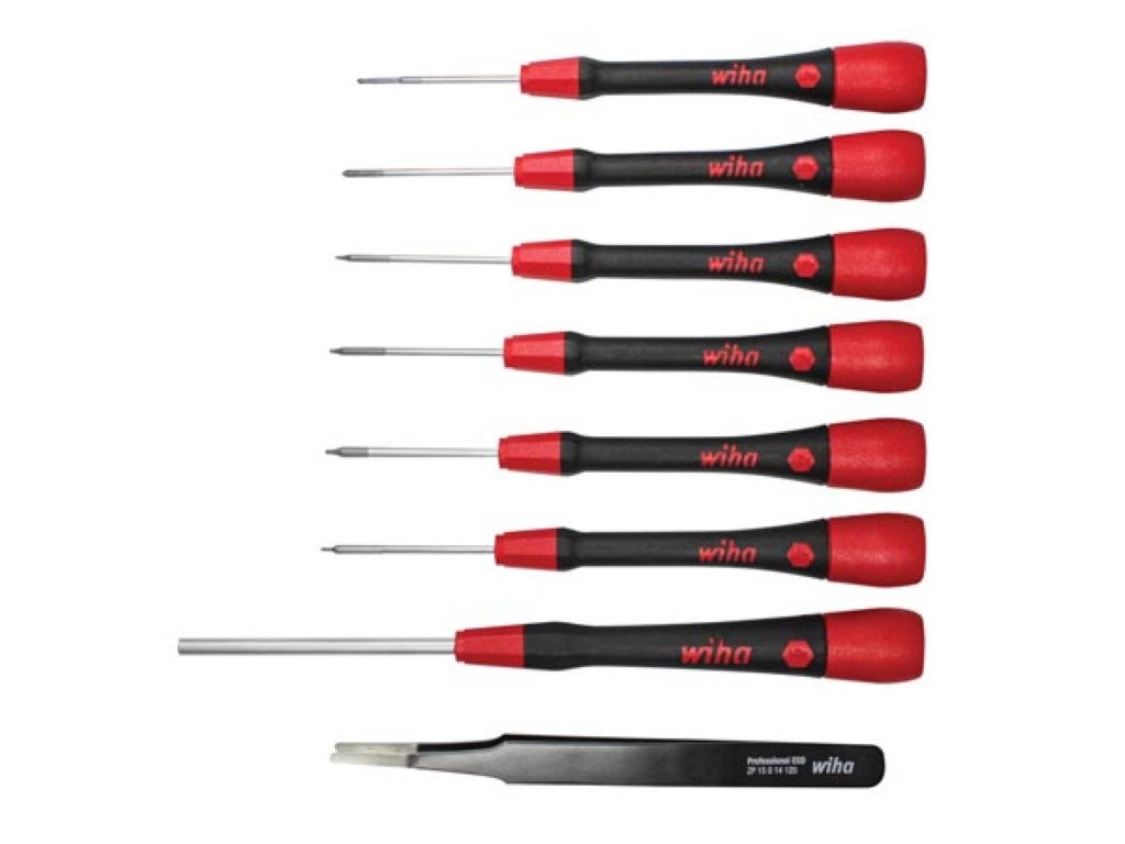 Wiha Fine screwdriver set PicoFinish® 8-pcs. mixed, including tweezers for iPhone®/Apple® devices  (42995)