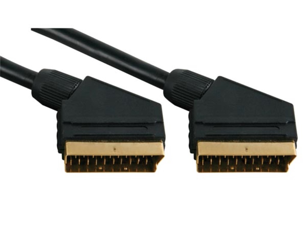 VIDEO CABLE - SCART MALE TO SCART MALE, 10m