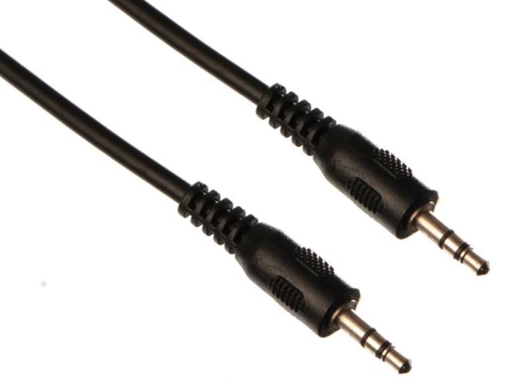 3.5 mm STEREO PLUG TO 3.5 mm STEREO PLUG / STANDARD / 1.5 m / M-M / GOLD PLATED