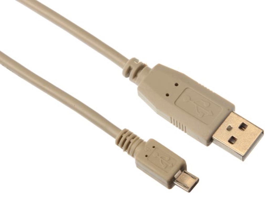 USB 2.0 A PLUG - MICRO-USB pistik / BASIC / 0.75m