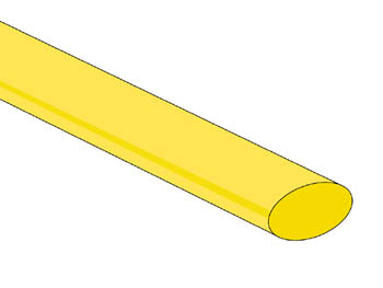 Termokahanev rüüs 9.5mm - kollane - 25 tk