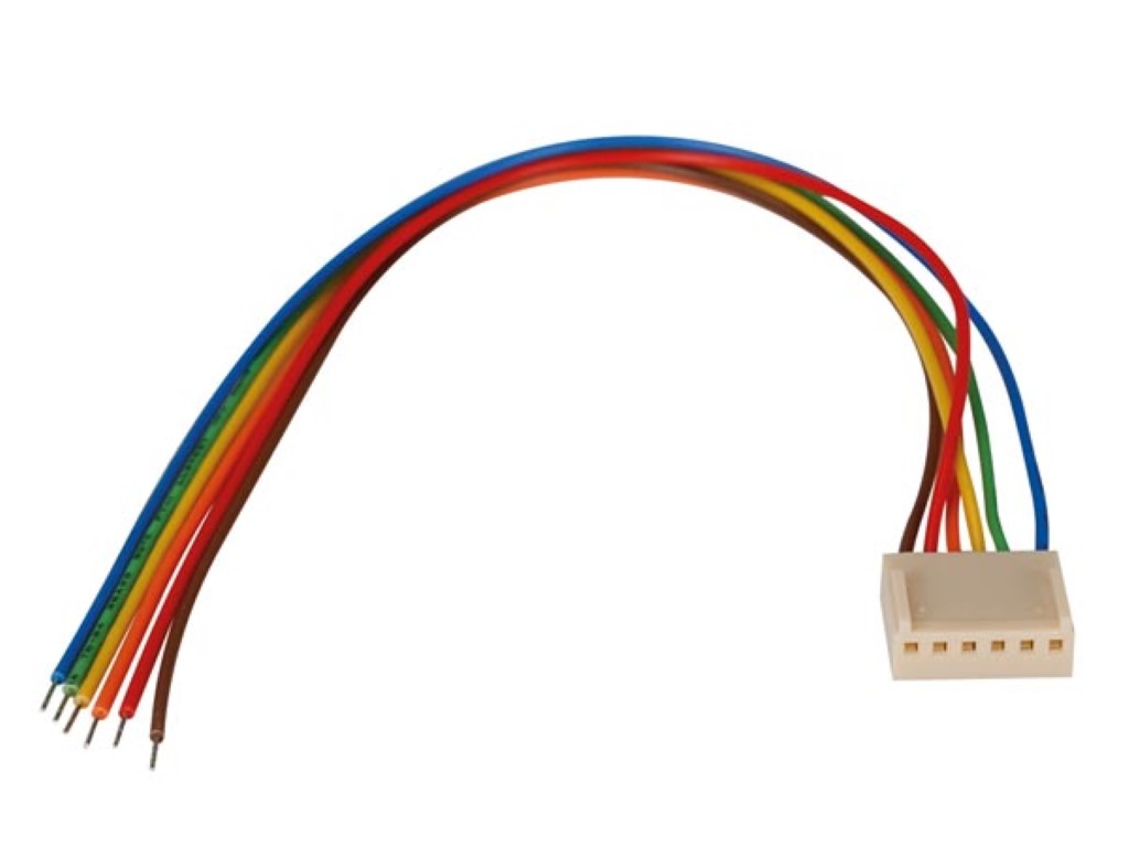 BOARD TO WIRE CONNECTOR - FEMALE - 6 CONTACTS / 20cm
