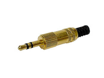 3.5mm MALE JACK CONNECTORS - GOLD STEREO