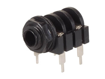 6.35mm FEMALE JACK CONNECTOR - CLOSED CIRCUIT - MONO