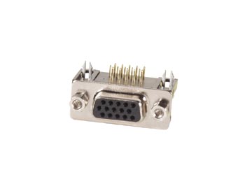 FEMALE 15-PIN SUB-D CONNECTOR - HIGH DENSITY - PCB MOUNTING