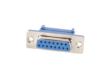 FEMALE 15-PIN SUB-D CONNECTOR FOR FLAT CABLE