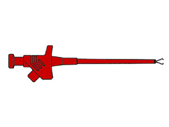 CLAMP TYPE WITH FLEXIBLE SHAFT / RED (KLEPS 30)