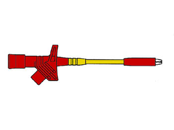 SAFETY CLAMP TYPE WITH WIDE OPENING GRIP CLAWS / RED (KLEPS 2800)