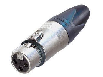 XLR CABLE CONNECTOR, 3-PIN FEMALE, NOISE PROBLEM SOLVER