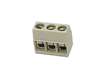 SCREW CONNECTOR, 3 POLES, SQUARE TYPE, IVORY, PITCH =