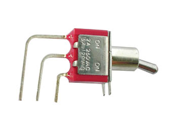 90° VERTICAL TOGGLE SWITCH SPDT ON-(ON)