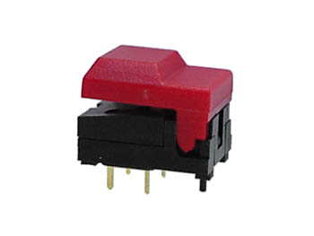 DIGITAST DIP PUSH-BUTTON SWITCH RED CAP - NO LED