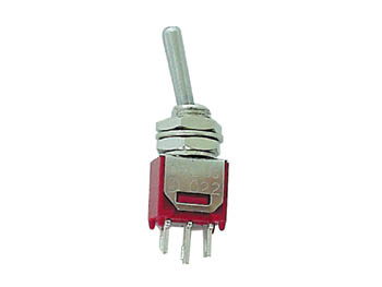 VERTICAL SUBMINIATURE TOGGLE SWITCH SPDT ON-ON
