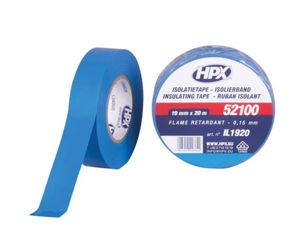 PVC insulating tape VDE - blue 19mm x 20m