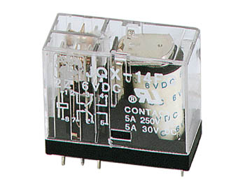 Vertikaalne relee 5A/30VDC-220VAC 2 x inverterit 6Vdc