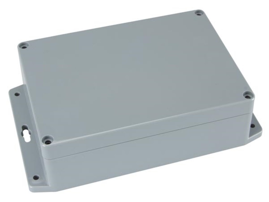 SEALED ABS BOX WITH MOUNTING FLANGE 171x121x55mm