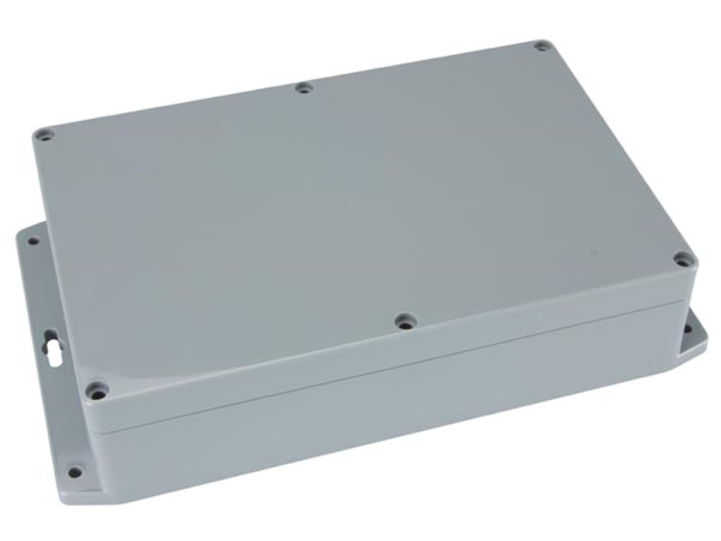 SEALED ABS BOX WITH MOUNTING FLANGE 171x121x80mm
