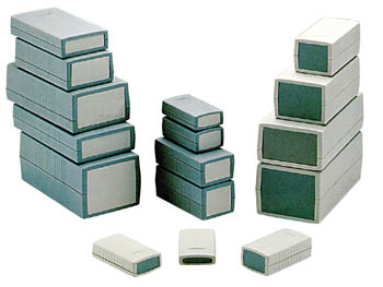 Пластмассовая коробка - серая,  150 x 80 x 45mm