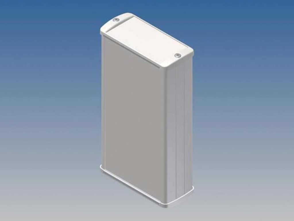 Alumiiniumkorpus - valge- 160 x 85.8 x 36.9 mm
