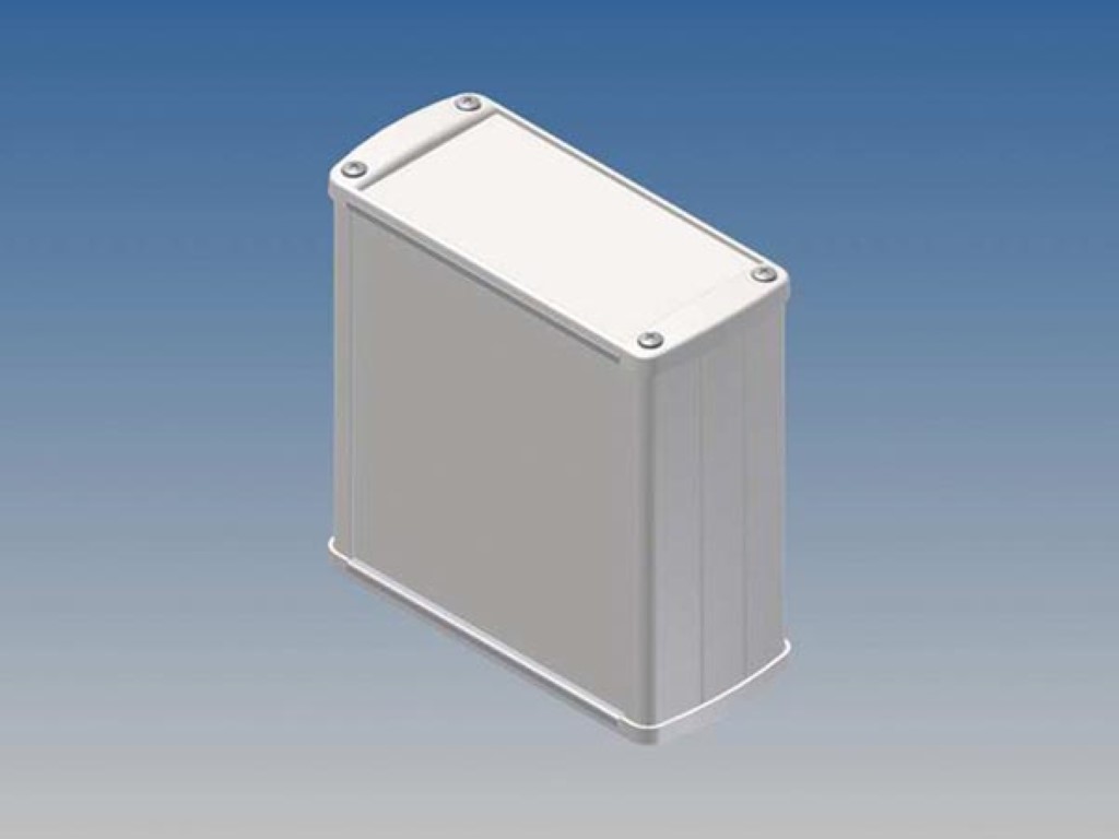 Alumiiniumkorpus - valge - 110 x 105.9 x 45.8 mm