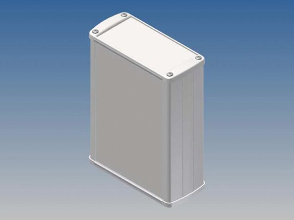 Alumiiniumkorpus - valge - 145 x 105.9 x 45.8 mm