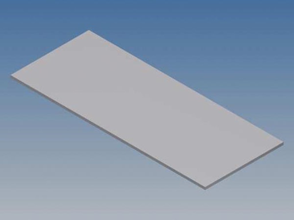 Alumiiniumpaneel: 10001 / MC 11 - hõbedane - 77 x 31 x 1 mm
