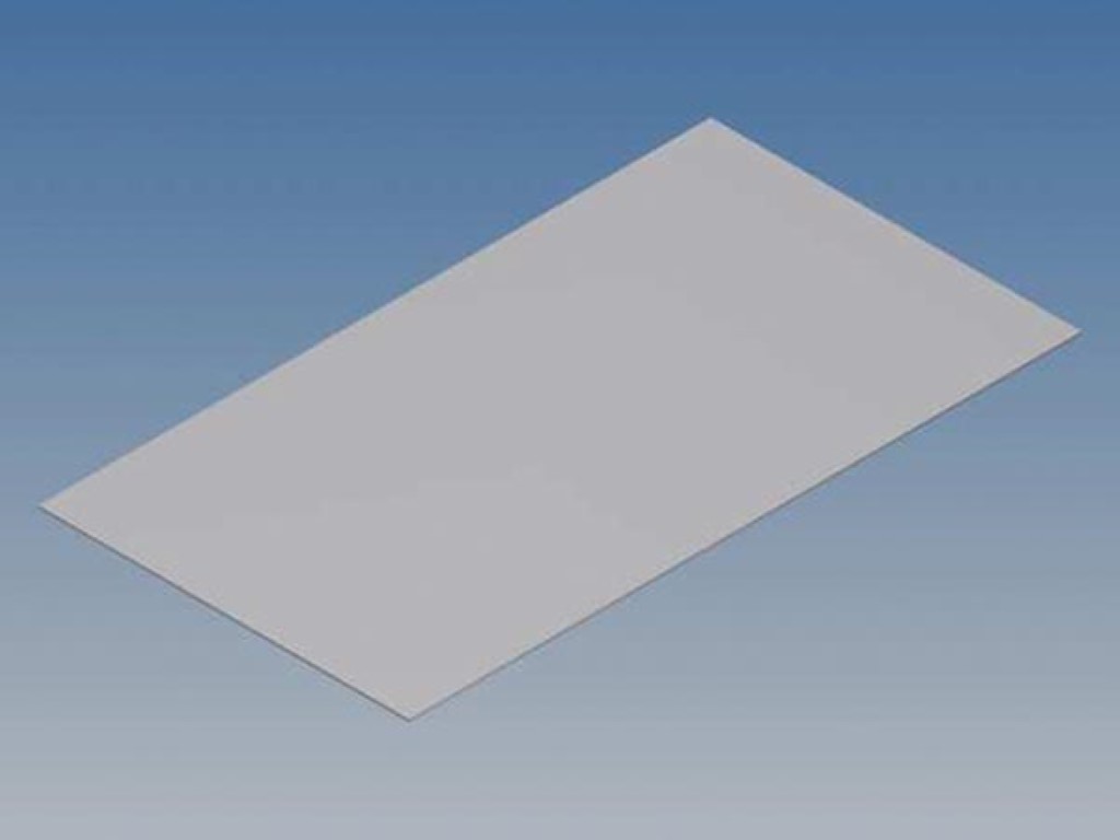 Alumiiniumpaneel  TK seeriale - hõbedane - 130.6 x 72 x 0.5 mm