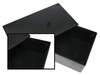 PLASTIC BOX - BLACK 200 x 110 x 65mm