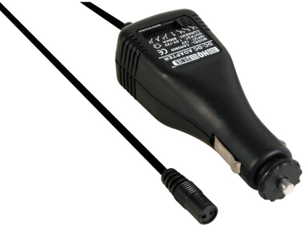IN-CAR (DC-DC) POWER ADAPTER 800mA REGULATED