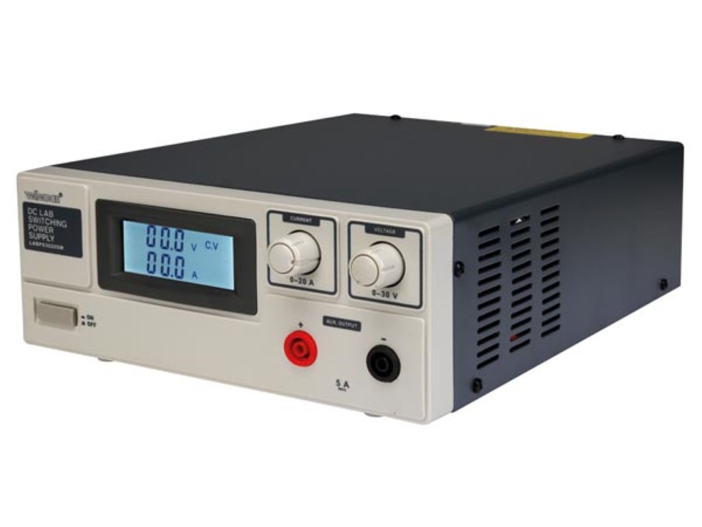 Labori impulss-toiteplokk 0-30 VDC / 0-20 A ; LCD- ekraaniga
