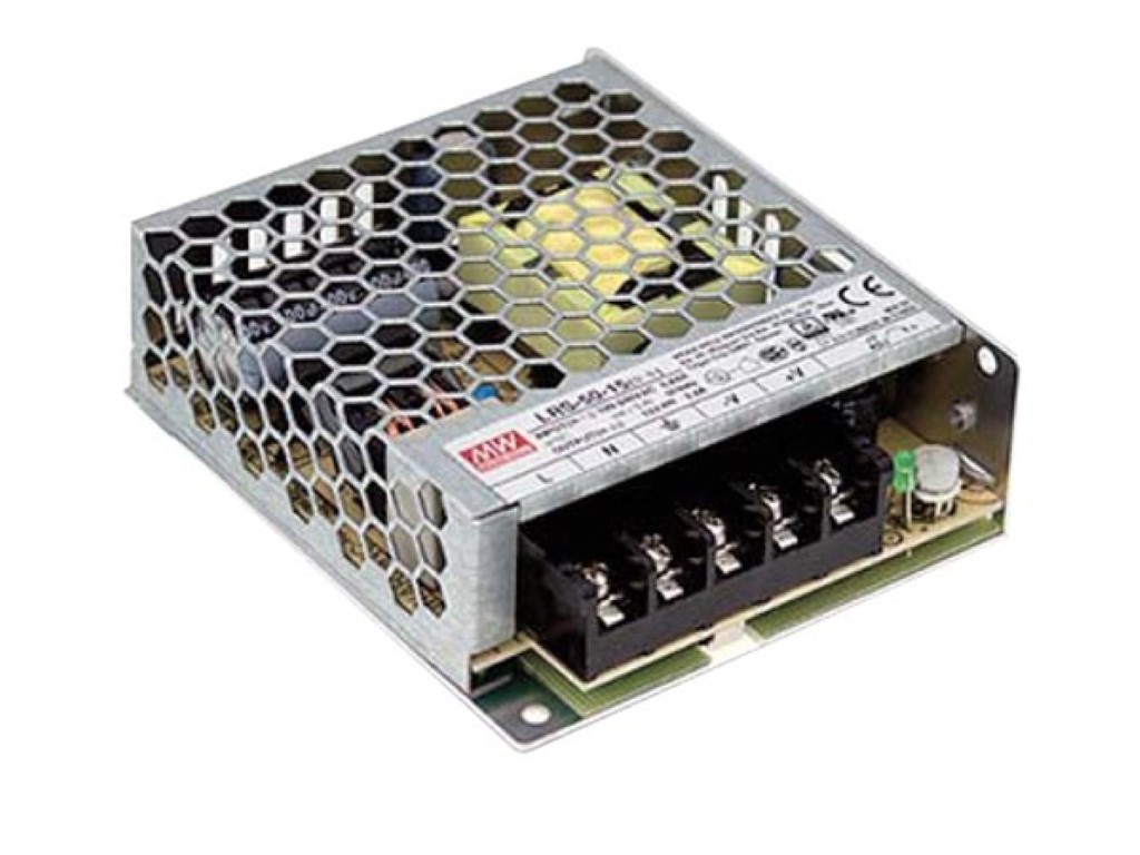 Switching power supply : modular; 50,4W ; 12VDC; 4,2A; 85÷264VAC ( MeanWell )
