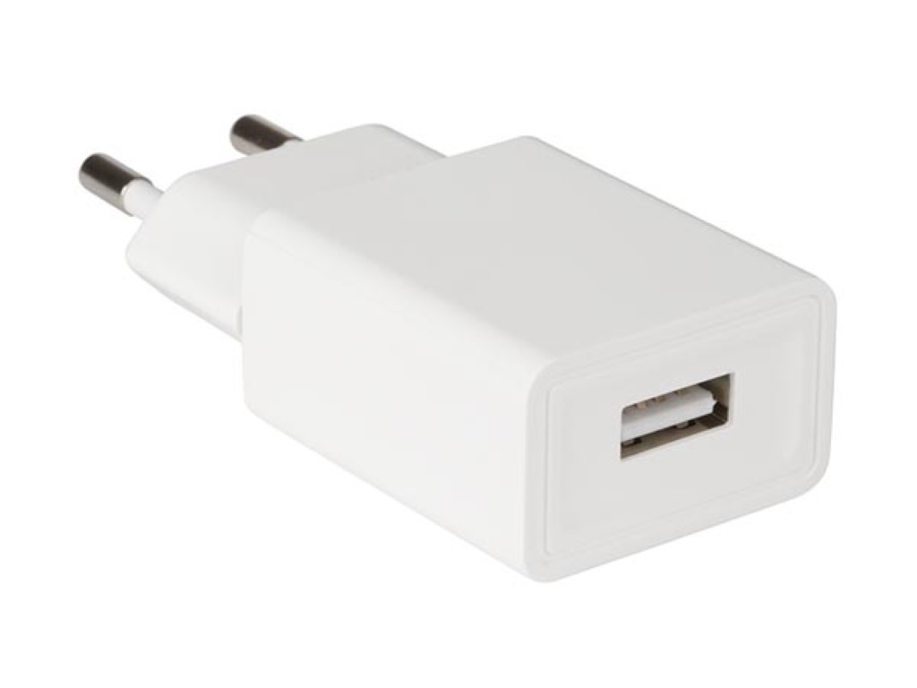 COMPACT CHARGER WITH USB OUTPUT - 5 V - 2.4 A max. - 12 W max.