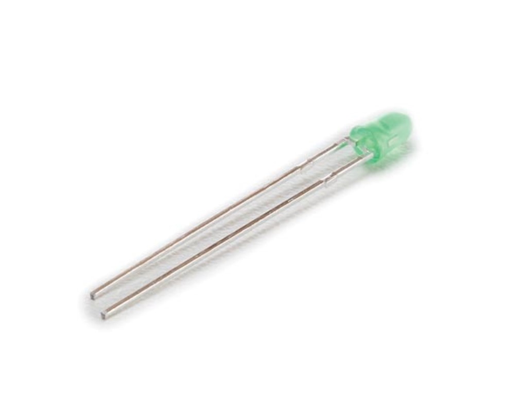 3mm STANDARD LED LAMP GREEN DIFFUSED