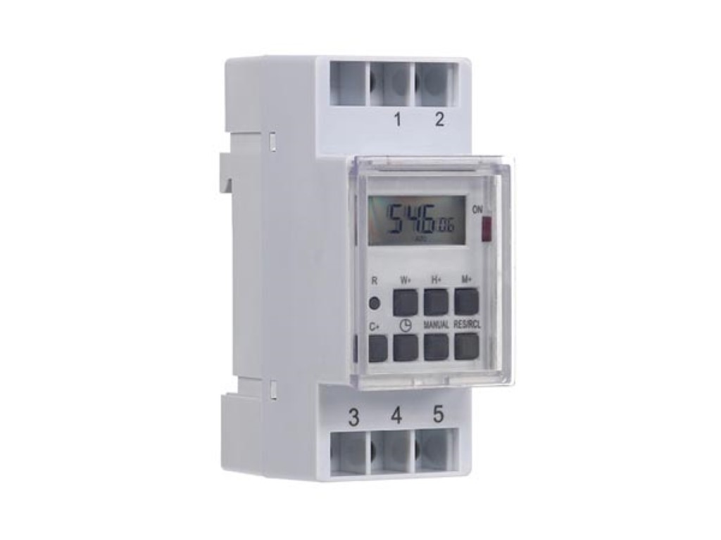 DIGITAL TIMER - DIN RAIL MOUNTING - WEEKLY PROGRAMMABLE