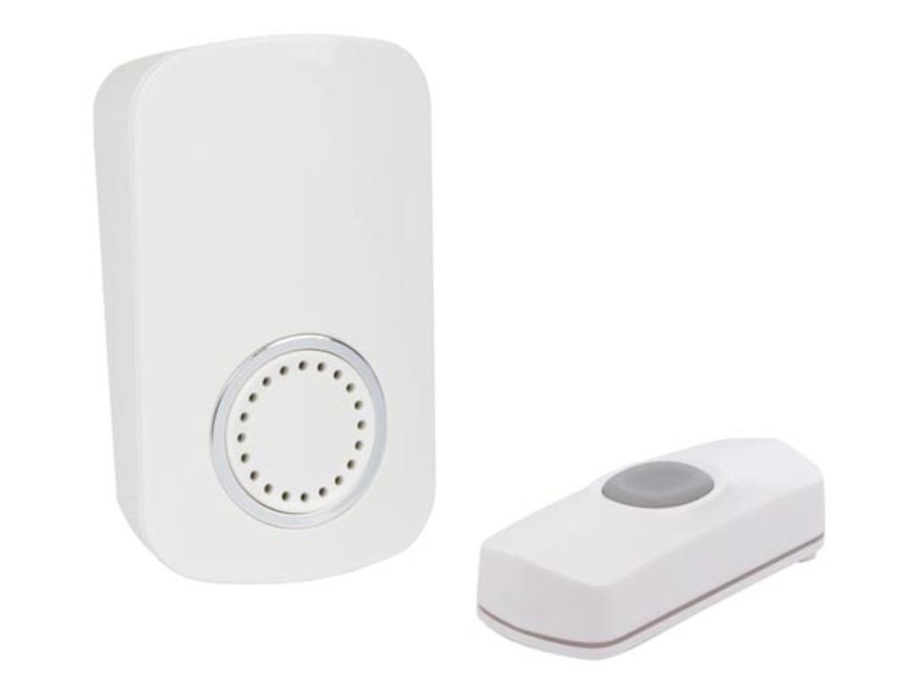 WIRELESS PLUG-IN DOOR BELL KIT WITH 1 PUSH BUTTON