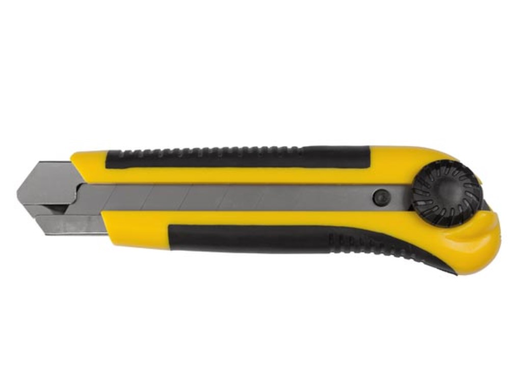 HEAVY DUTY UTILITY KNIFE - 25 mm BLADE - WITH SAFETY LOCK
