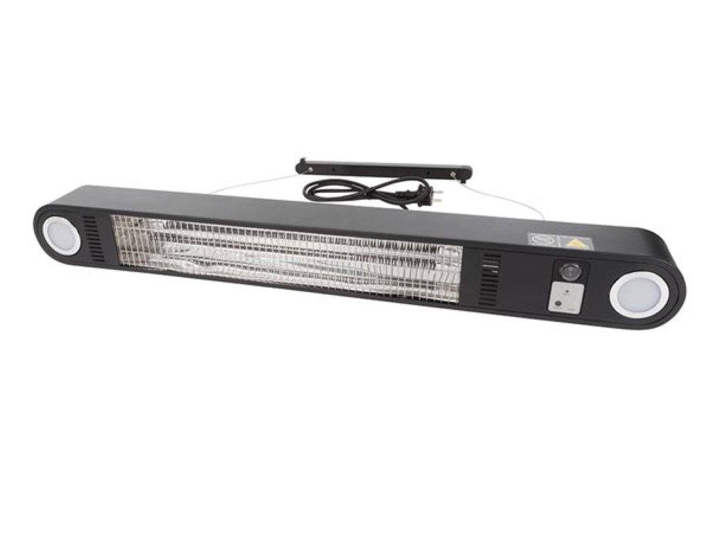 Kütteradiaator - seina või laekinnitusega - 1500 W - LED