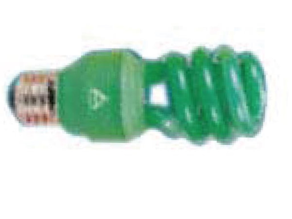 Roheline säästupirn, E27-3 U, 13W/230V