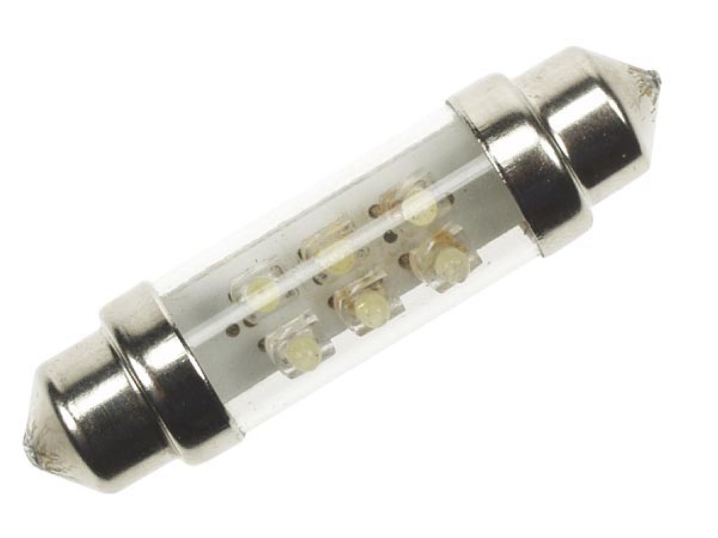  LED Лампа: 12V белая, 6х LED (2 шт/blister)
