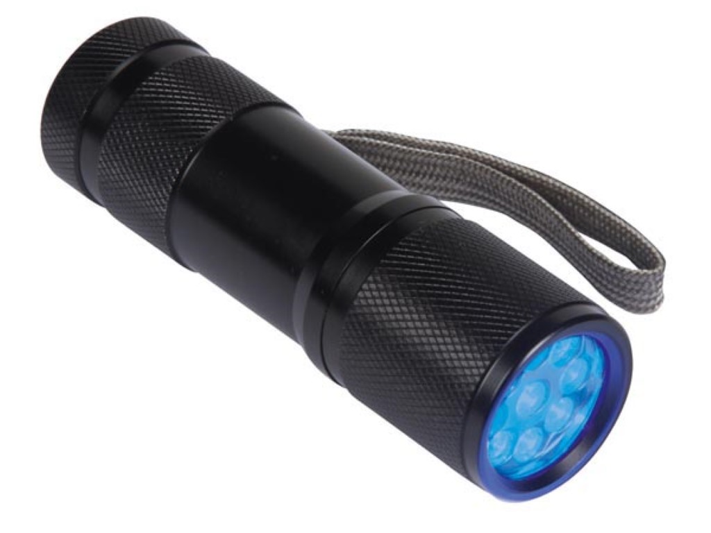9 LED UV taskulamp