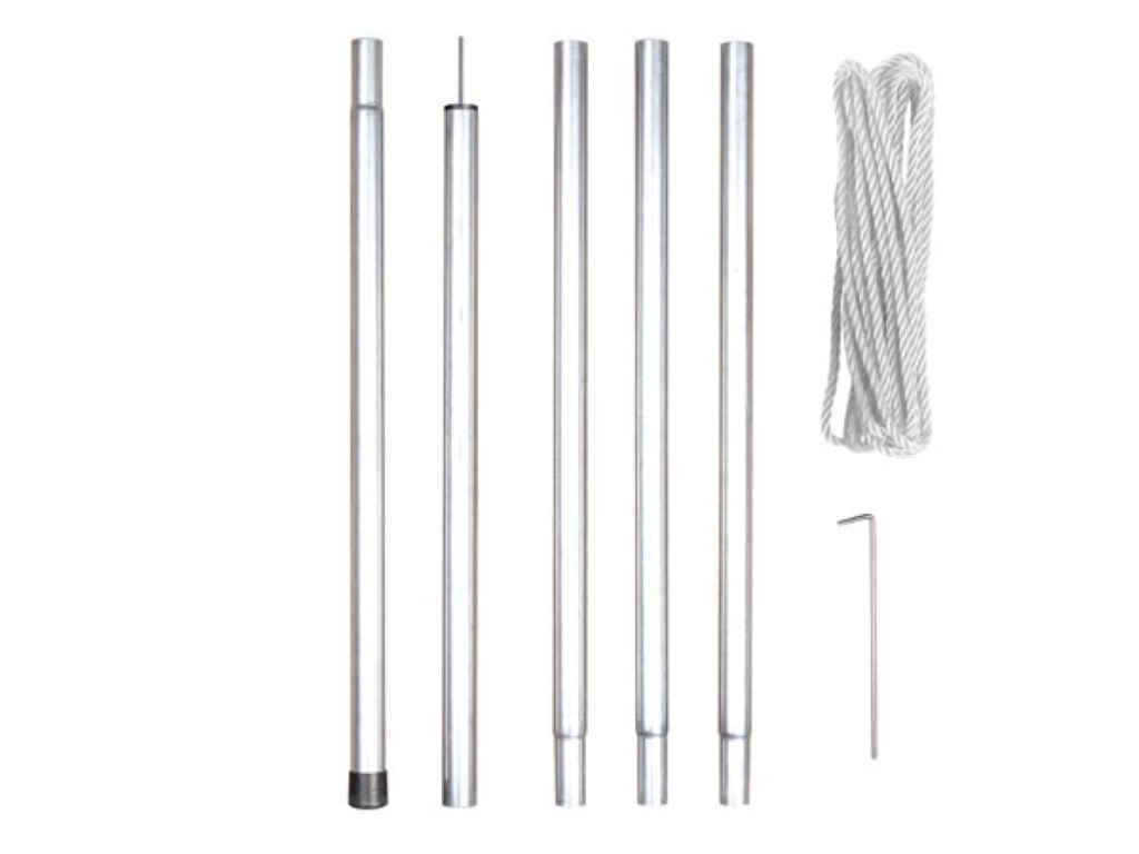 SHADE SAIL POLE KIT 2.5M - with guy rope
