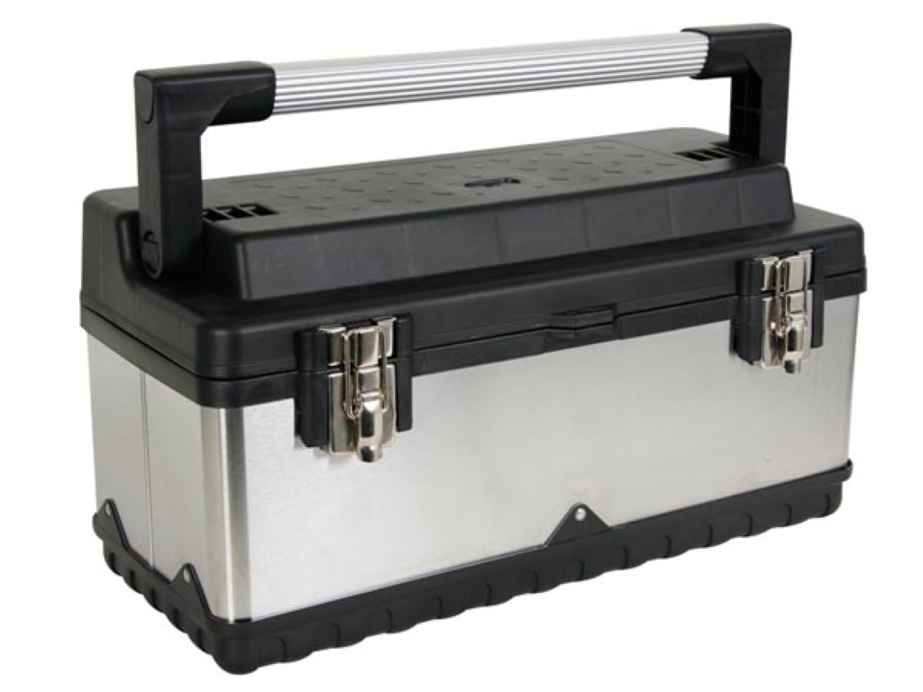 TOOLBOX - STAINLESS STEEL - 505 x 235 x 255mm