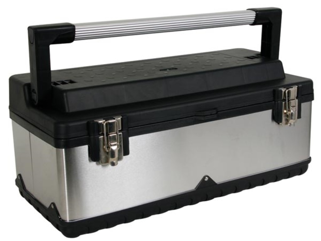TOOLBOX - STAINLESS STEEL - 590 x 280 x 255mm