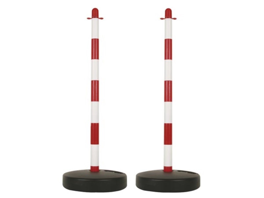PLASTIC POST FOR SECURITY CHAIN - 2pcs
