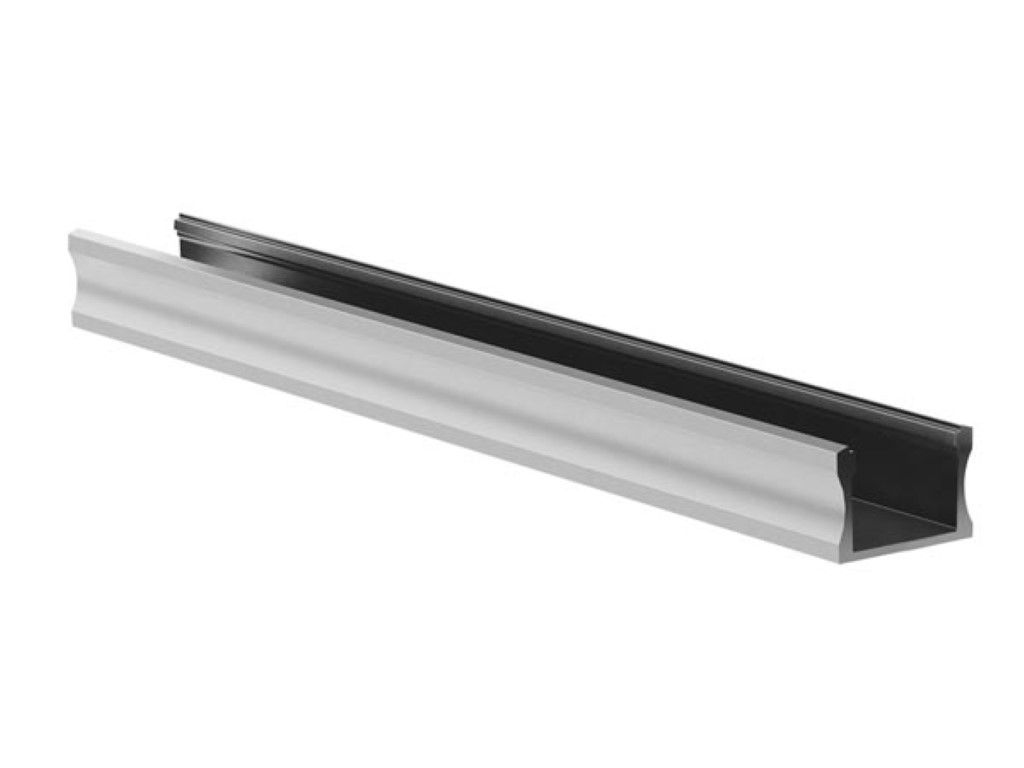 SLIMLINE , laius 15 mm - Anodiseeritud hõbedane alumiiniumprofiil LED-ribadele - 2 m