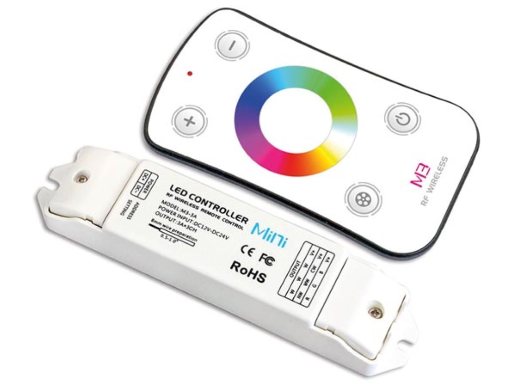 RGB LED kontroller,  RF kaugjuhtimisega