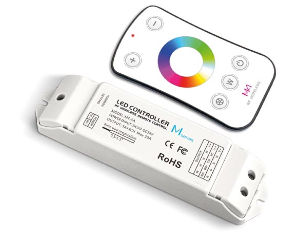 RGBW LED kontroller, RF ( raadiosagedusliku ) kaugjuhtimisega